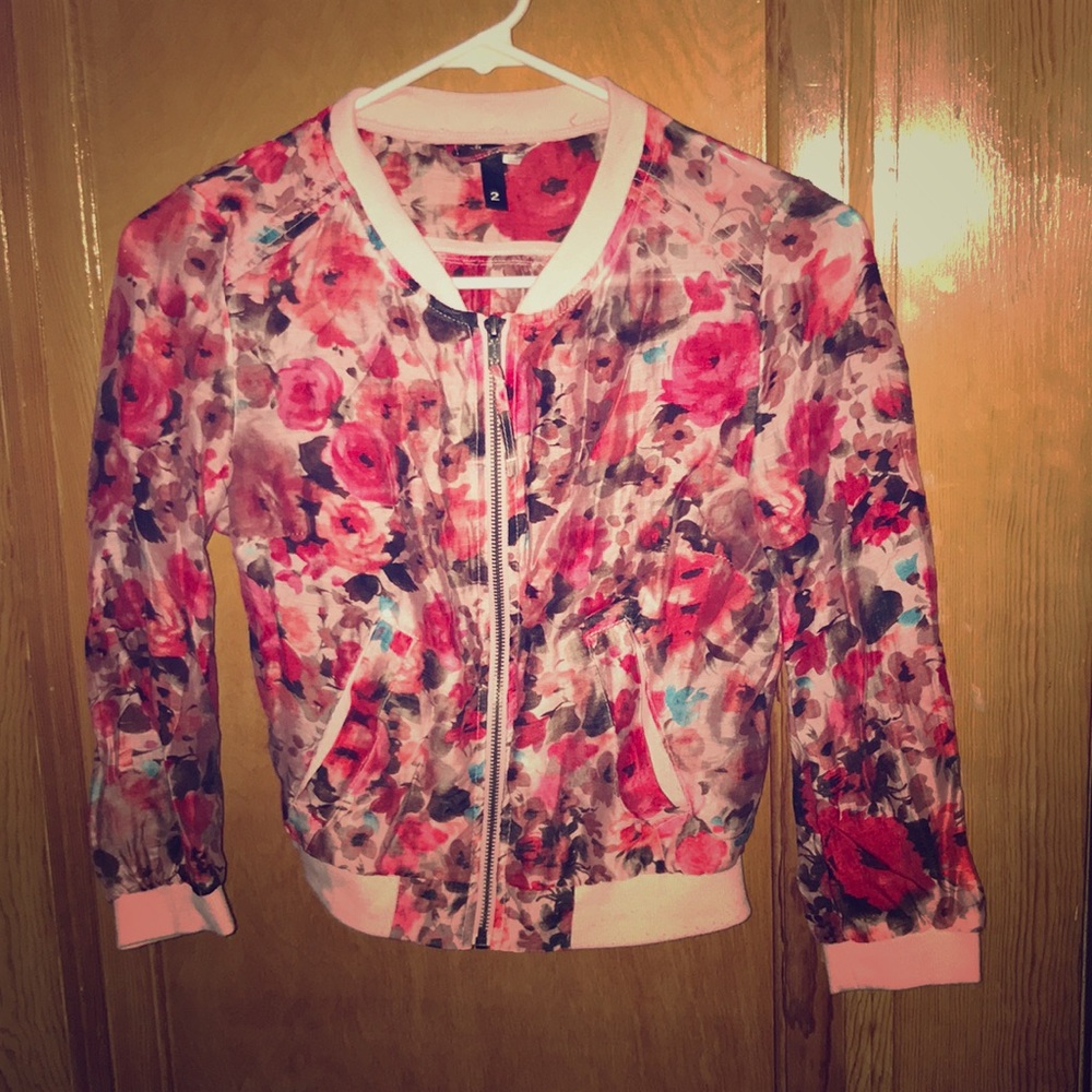 Floral H&M babydoll jacket